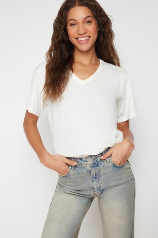 T-shirt oversize - Blanc