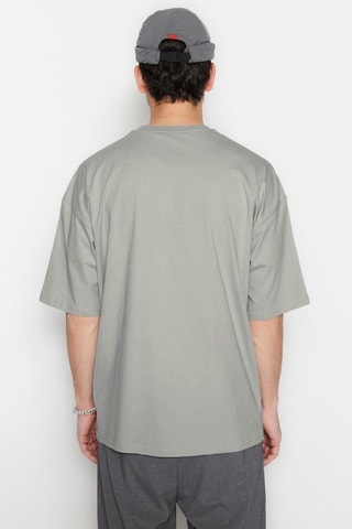 T-shirt oversize - Gris foncé