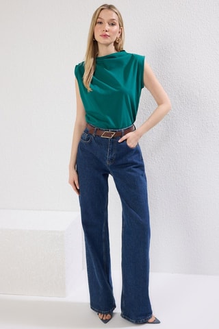 Top - Vert foncé