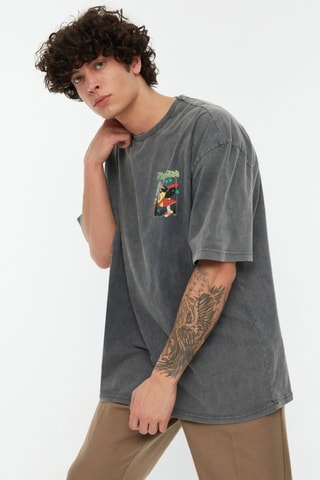 T-shirt oversize - Anthracite