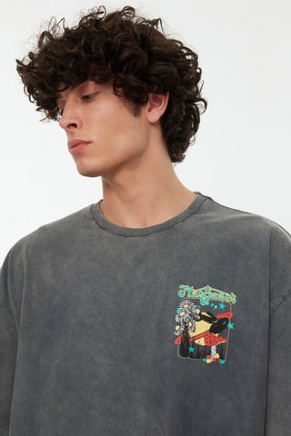 T-shirt oversize - Anthracite