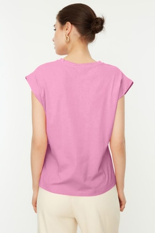 T-shirt regular - Rose