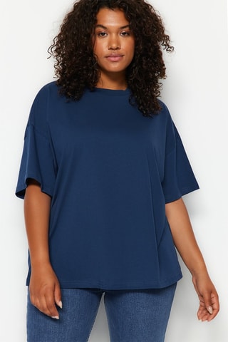 T-shirt oversize - Bleu marine