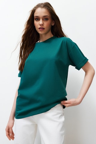 T-shirt oversize - Vert