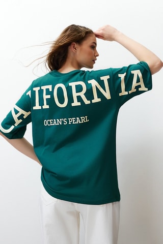 T-shirt oversize - Vert