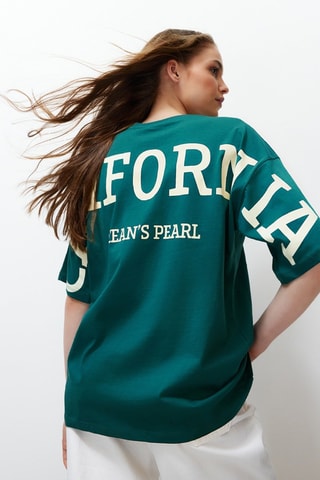 T-shirt oversize - Vert