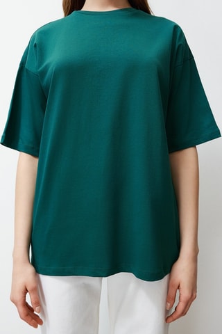 T-shirt oversize - Vert