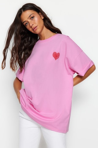 T-shirt oversize - Rose