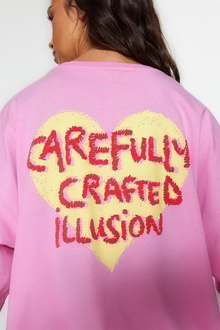 T-shirt oversize - Rose