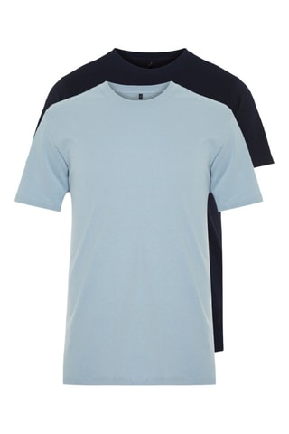 2 t-shirts slim - Bleu