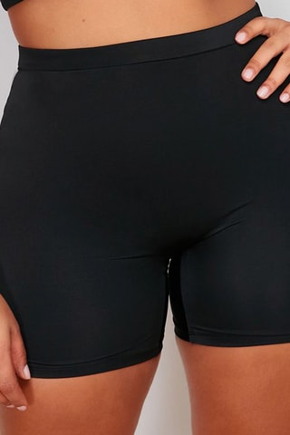 Cycliste de bain taille haute - Noir