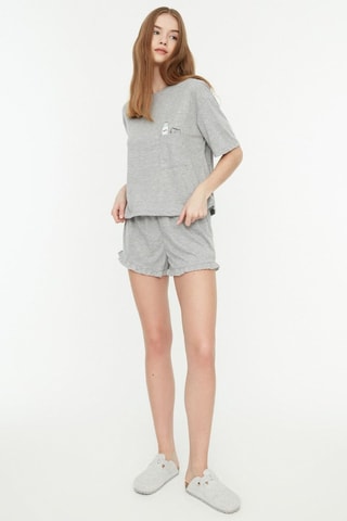 T-shirt et short - Gris clair chiné