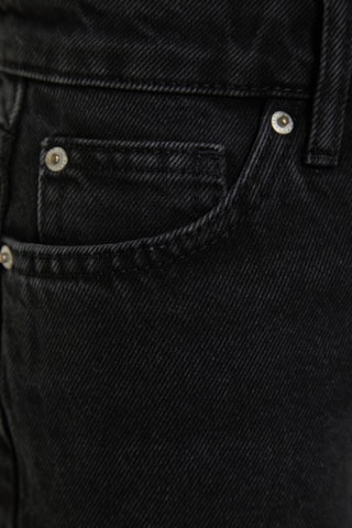 Short en jean taille haute - Noir