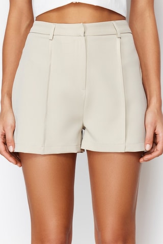 Short taille haute - Beige