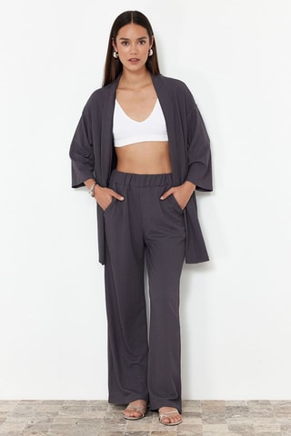Kimono et pantalon - Gris