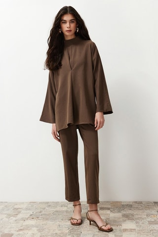 Top et pantalon - Marron