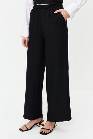Top et pantalon wide legs - Noir