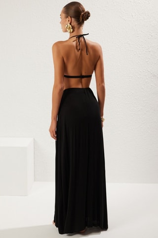 Jupe de plage taille haute - Noir