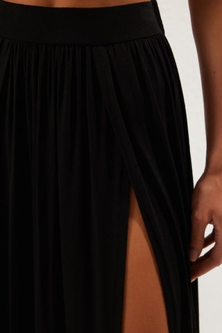 Jupe de plage taille haute - Noir