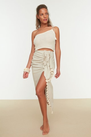 Jupe asymétrique - Beige