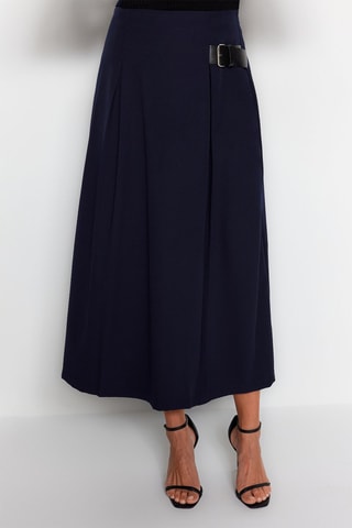 Jupe midi - Bleu marine