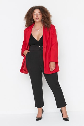Pantalon taille haute - Noir