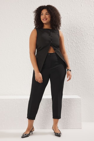 Pantalon cigarette - Noir