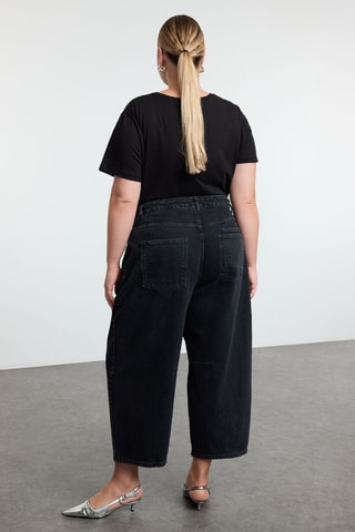 Jean 7/8 taille haute - Noir