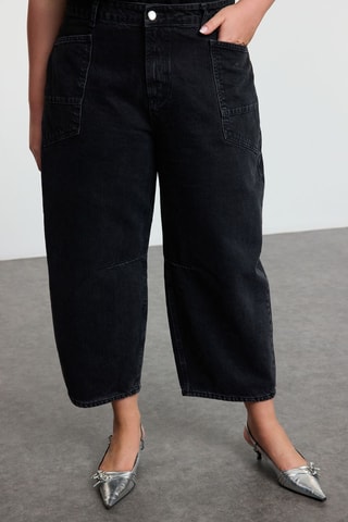 Jean 7/8 taille haute - Noir
