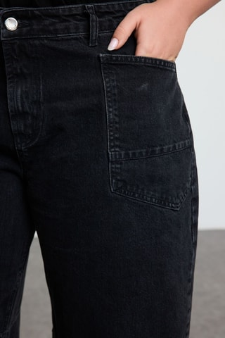Jean 7/8 taille haute - Noir