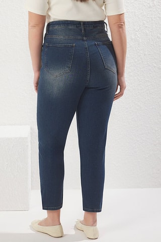 Jean skinny taille haute - Bleu foncé