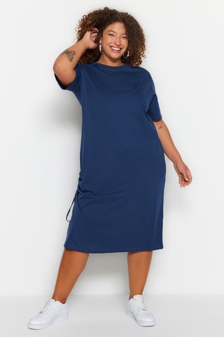Robe droite - Bleu marine