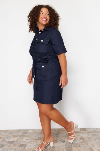 Robe chemise - Bleu marine