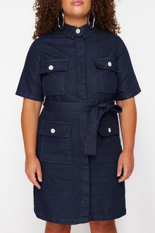 Robe chemise - Bleu marine
