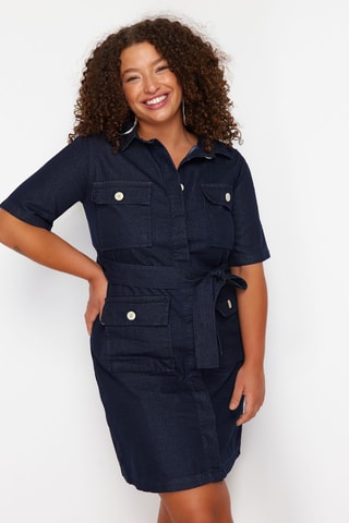 Robe chemise - Bleu marine