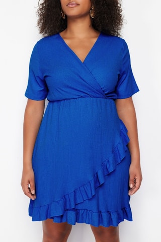 Robe portefeuille - Bleu roi