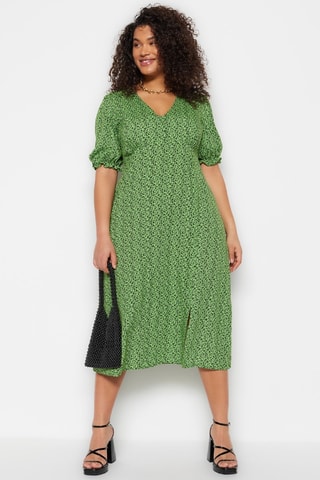 Robe midi - Vert