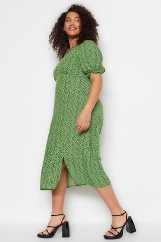 Robe midi - Vert