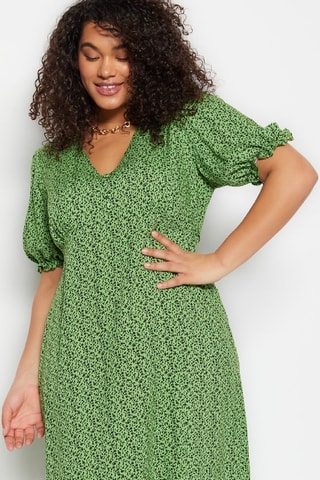 Robe midi - Vert