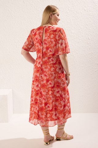 Robe midi - Rouge