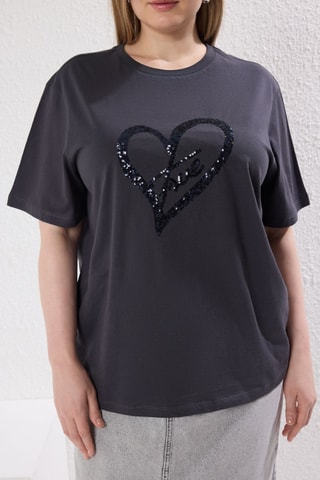 T-shirt oversize - Anthracite