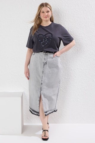 T-shirt oversize - Anthracite