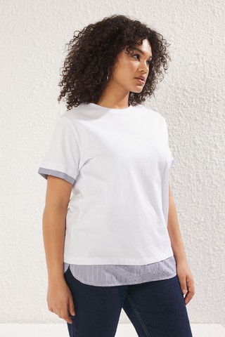 T-shirt oversize - Blanc