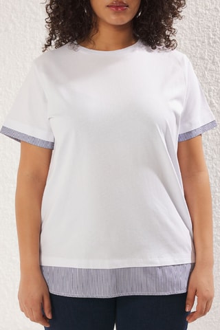 T-shirt oversize - Blanc