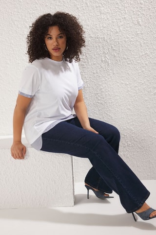 T-shirt oversize - Blanc