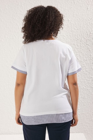 T-shirt oversize - Blanc