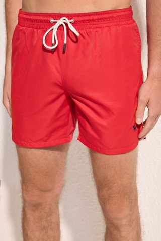 Short de bain - Rouge
