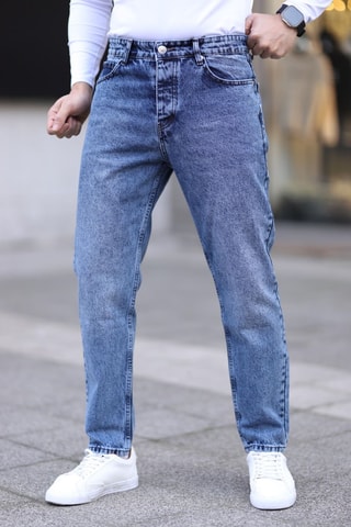 Jean boyfriend - Bleu