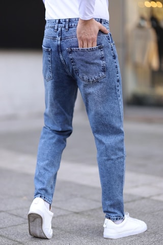 Jean boyfriend - Bleu