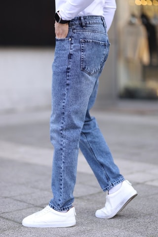 Jean boyfriend - Bleu